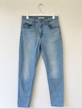 Levi’s 721 High Rise Skinny Jeans Womens Size 28 Light Wash Blue Stretch Denim